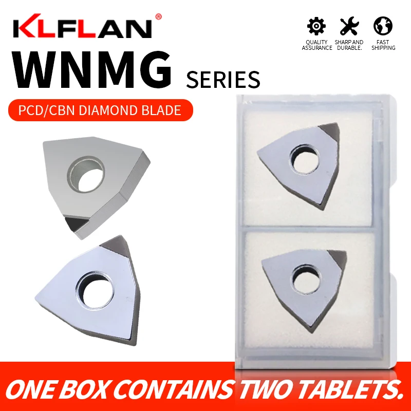 

KLFLAN PCD CBN CNC Inserts Grooving Tools Diamond And Cubic Boron Nitride Turning Inserts WNMG For Lathe Tools