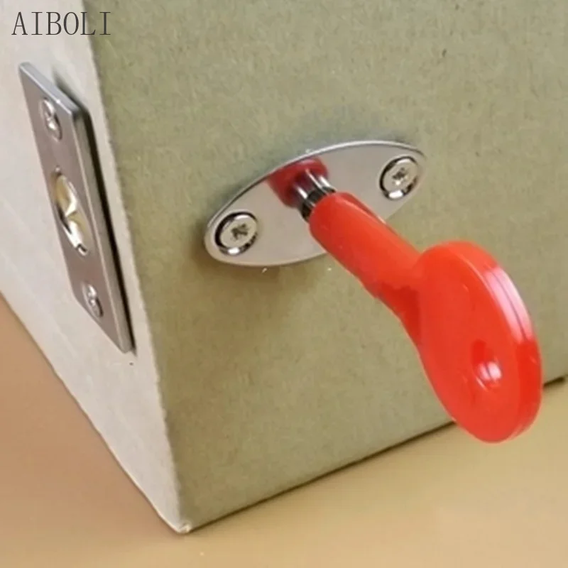 Stainless Steel Pipe Lock Invisible Mortise  Door Lock Fire Door Escape Aisle Furniture Hardware Accessories