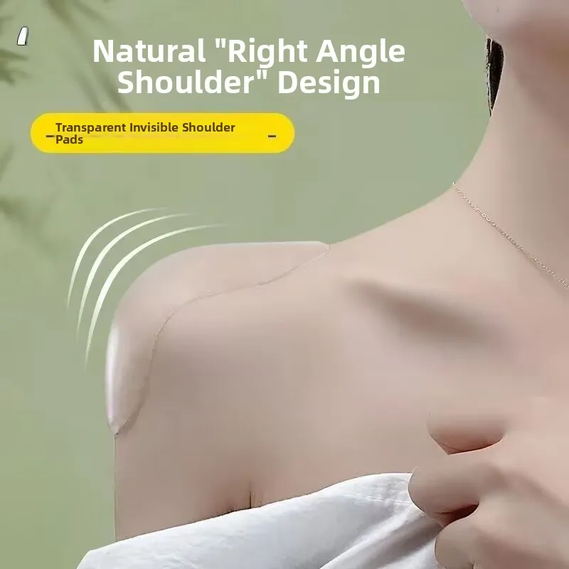 Silicone Shoulder Pads Invisible No Trace Anti Slip Men Women Universal Comfortable Silicone Cushioning for Home Use