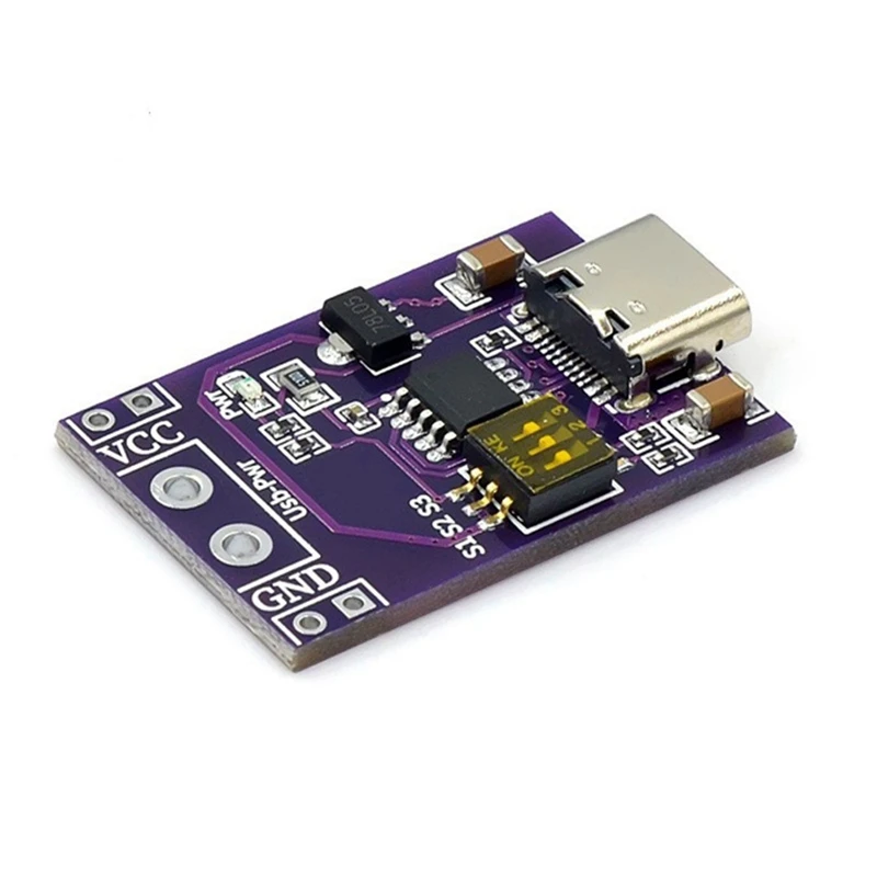 1 Uds tipo C QC PD2.0 PD3.0 a DC Spoof carga rápida disparador Poll Detector USB-PD placa de cambio de fuente de alimentación para portátil