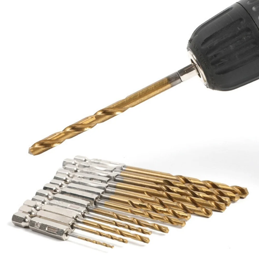 13 pçs alça hexagonal torções brocas conjunto broca elétrica chave de fenda ferramenta de perfuração para metal endurecido inoxidável carpintaria