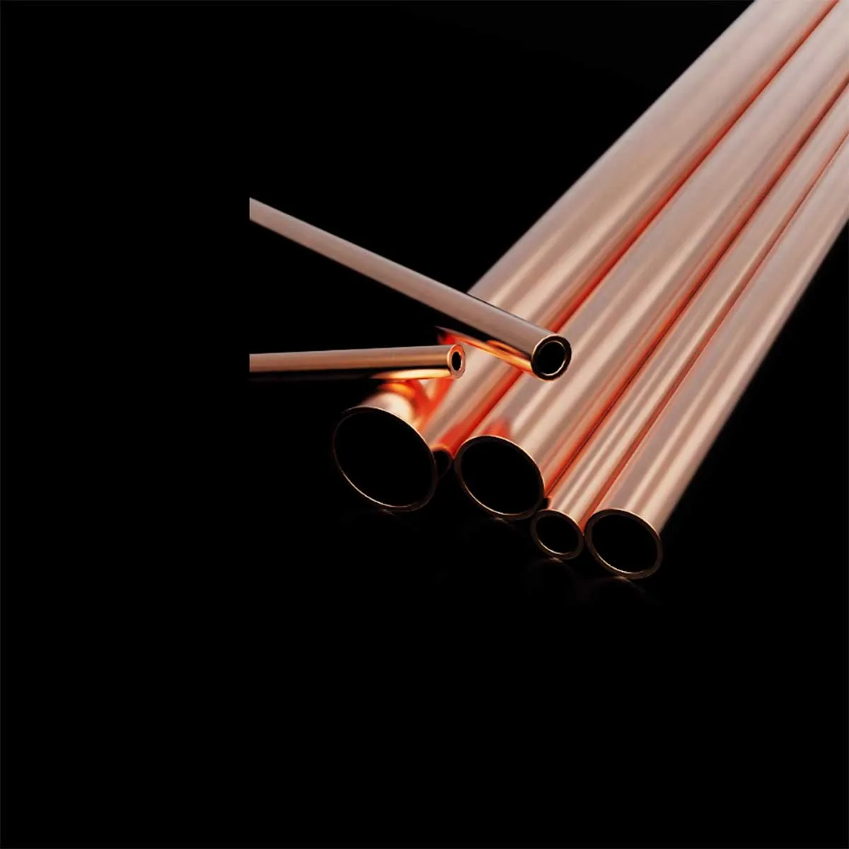 Purple Copper Hollow Copper Tube, Hard Straight Tube, Air Conditioning Round Tube, 2/3/4/5/6/8/10/12MM