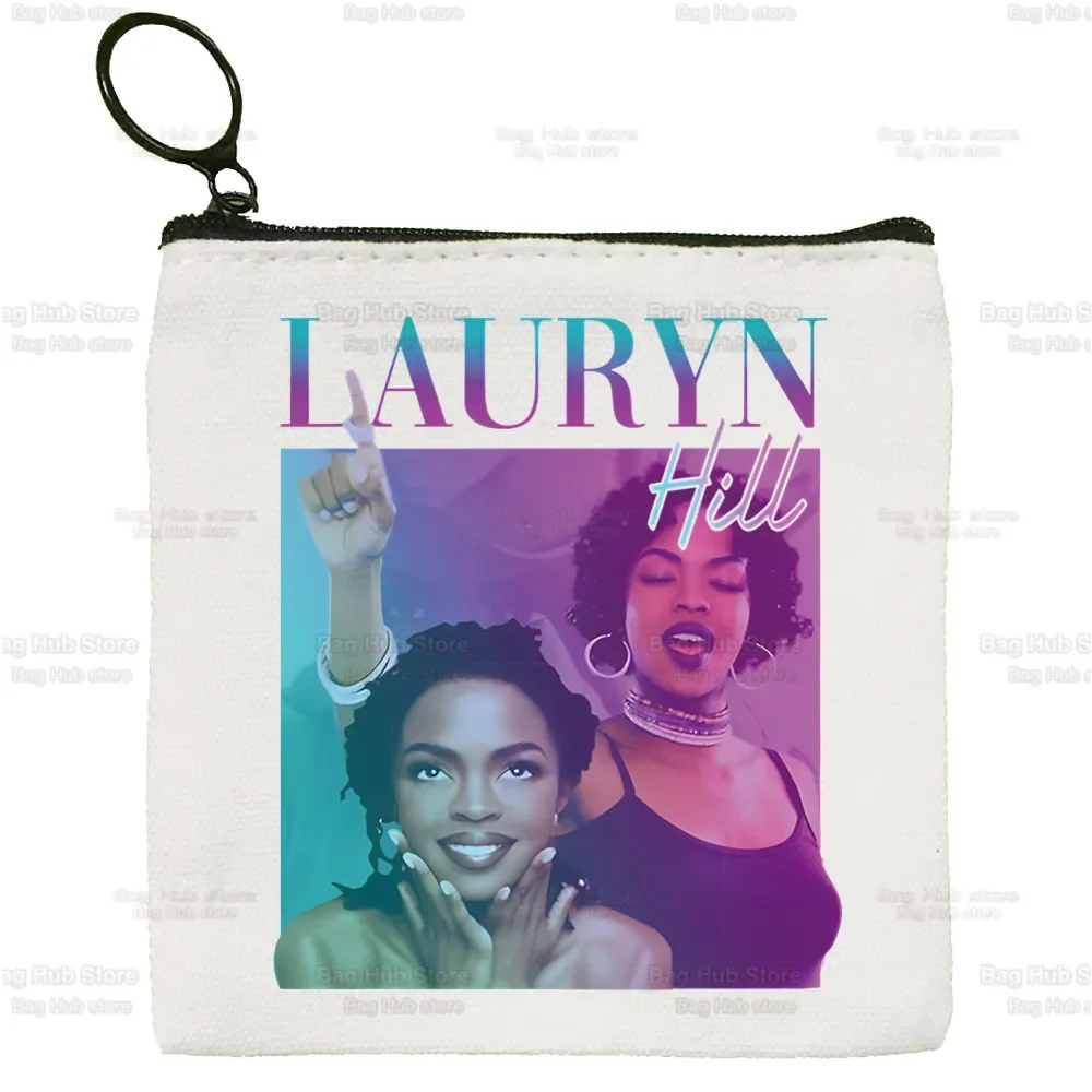 Fugees Refugees Lauryn Hill Coin Purse Female Fabric Small Purse Mini Clutch Bag Cute Canvas Key Case Coin Purse