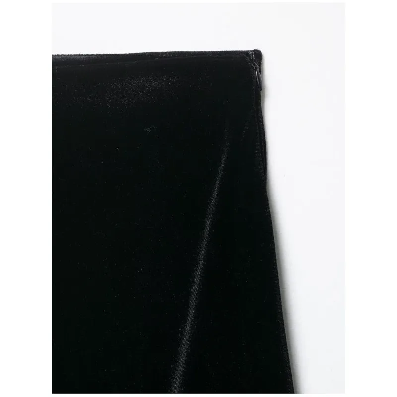 Jupe asymétrique en dentelle pour femmes, taille moyenne, ourlet asymétrique, jupe en Satin, fermeture éclair latérale, jupes chics pour femmes, printemps été