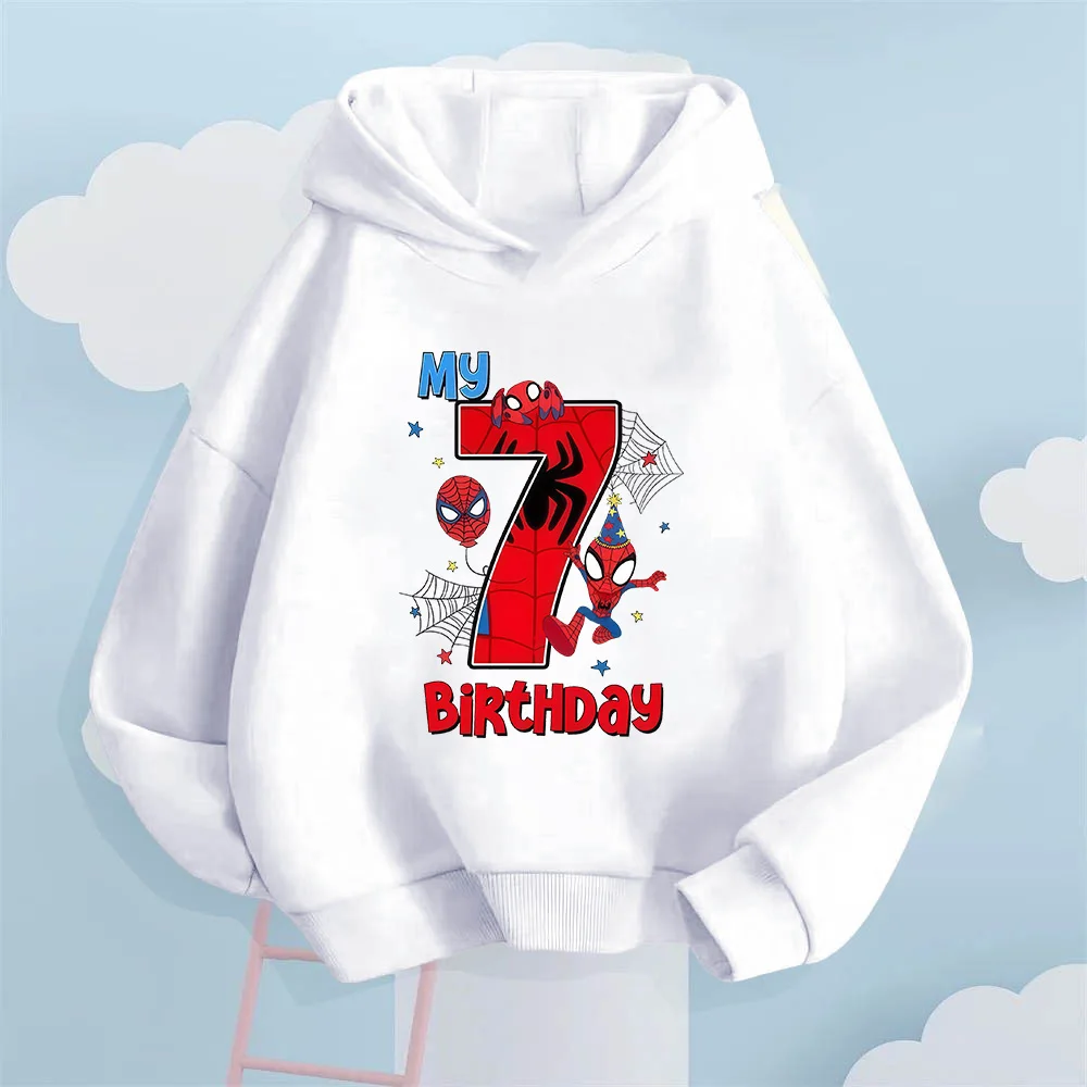 

Marvel Spider-Man digital print autumn/winter fashion children's sweatshirt, comfortable and warm sweatshirt for boys and girls.