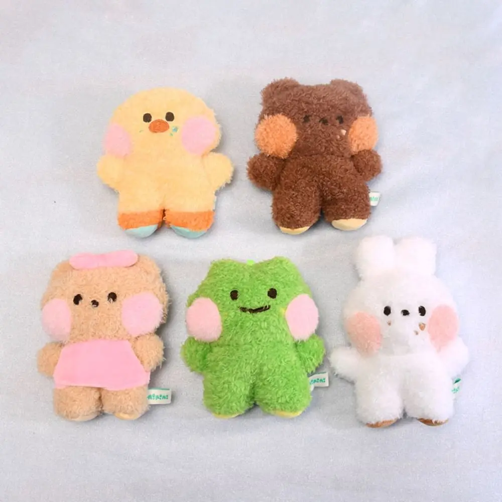 Gift Bread Series Cartoon Plush Doll 10CM Multicolor Hanging Fluffy Animal Pendant Frog Duck Stuffed Bag Ornament