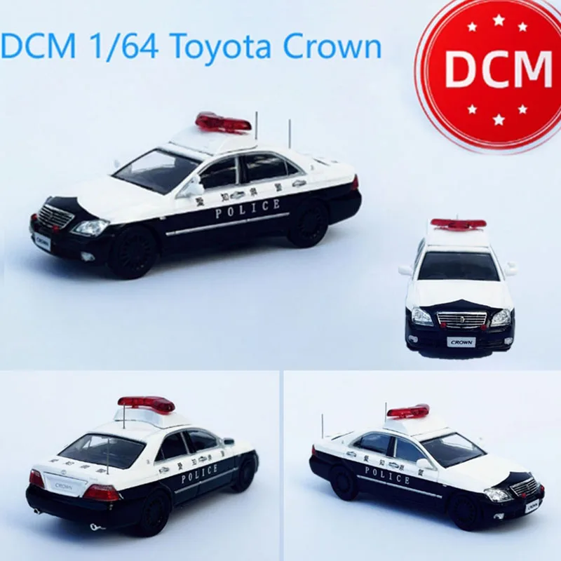 DCM 1/64 12th Generation Crown Police Alloy Simulation Car Model Classics Adult Collection Souvenir Gift