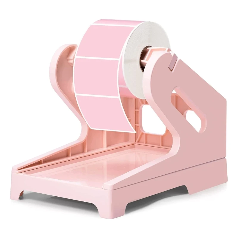 External Roll Label Paper Holder 2 in 1 Fan-Fold Paper Holder for Desktop Label Printers Thermal Receipts Printers