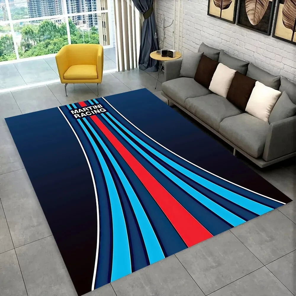 

Коврик для гостиной M-Martini Racing Lounge, бархатный фланелевый коврик с принтом, декоративный ковер с логотипом, декоративный ковер для гостиной, домашний декор