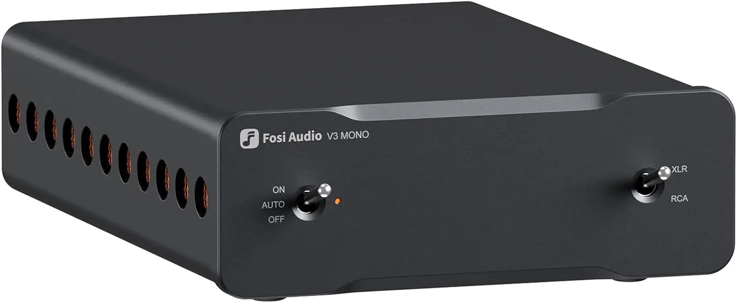

Fosi Audio V3 Mono Power Amplifier for Home Audio Speakers, Mini Monoblock Class D Amp with TPA3255, 240W for HiFi Home Theater