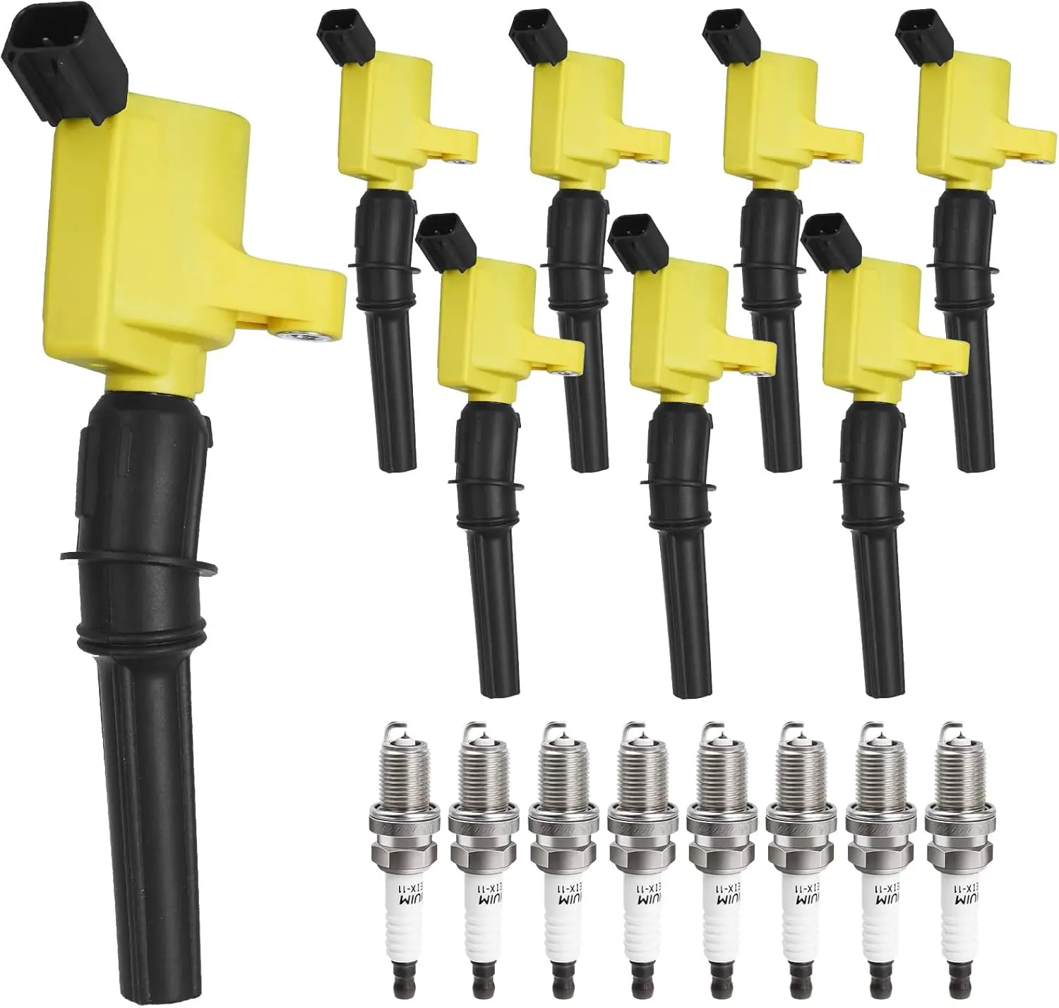 

Ignition Coil Pack Spark Plugs for Ford V8 Engines 4.6L 5.4L, Compatible with F-150 Expedition Mustang Models 1997-2003
