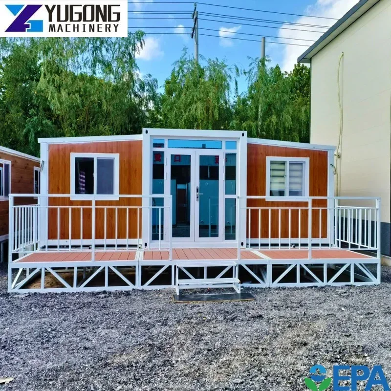 China Gable Roof Standard Pre Fab Container House 20ft Portable Expandable Customized Folding Simple Home Container Houses Sale