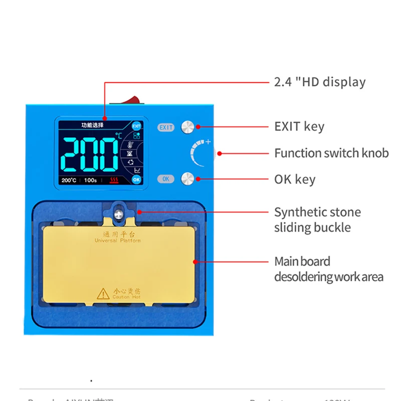 Imagem -03 - Aixun Iheater Pro Inteligente Desoldering Estação Placa-mãe em Camadas Removedor de Cola Pré-aquecimento Plataforma para Telefone X14 Series jc