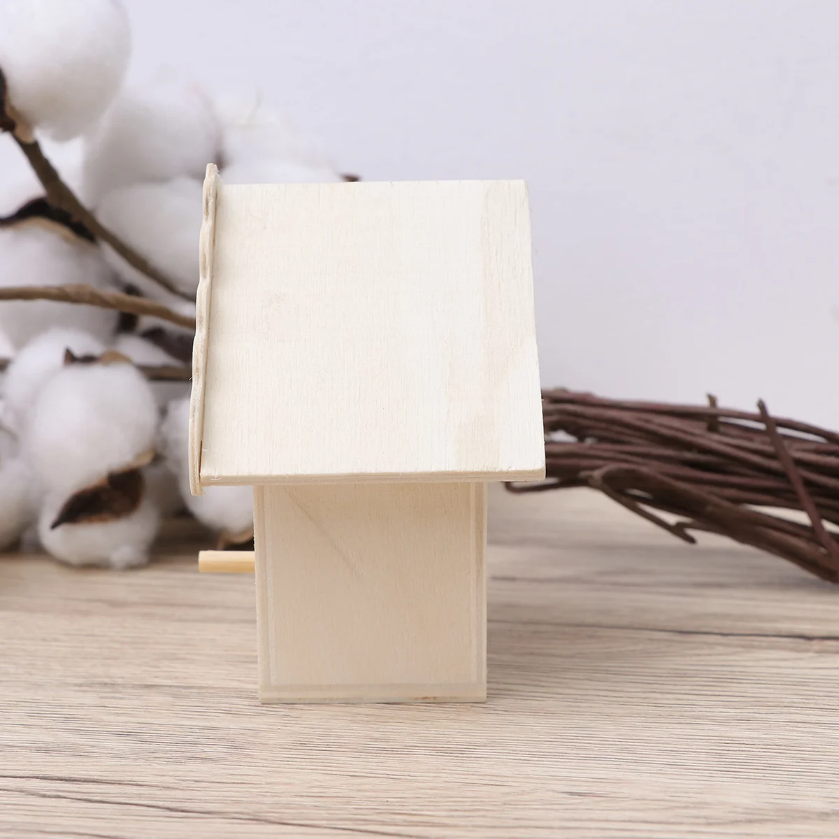 

Wooden For Small Medium Birds Natural Hemp Rope Pet Nest Outdoor Decorative Villa Breeding Box Birdcage Pet Bird Cage