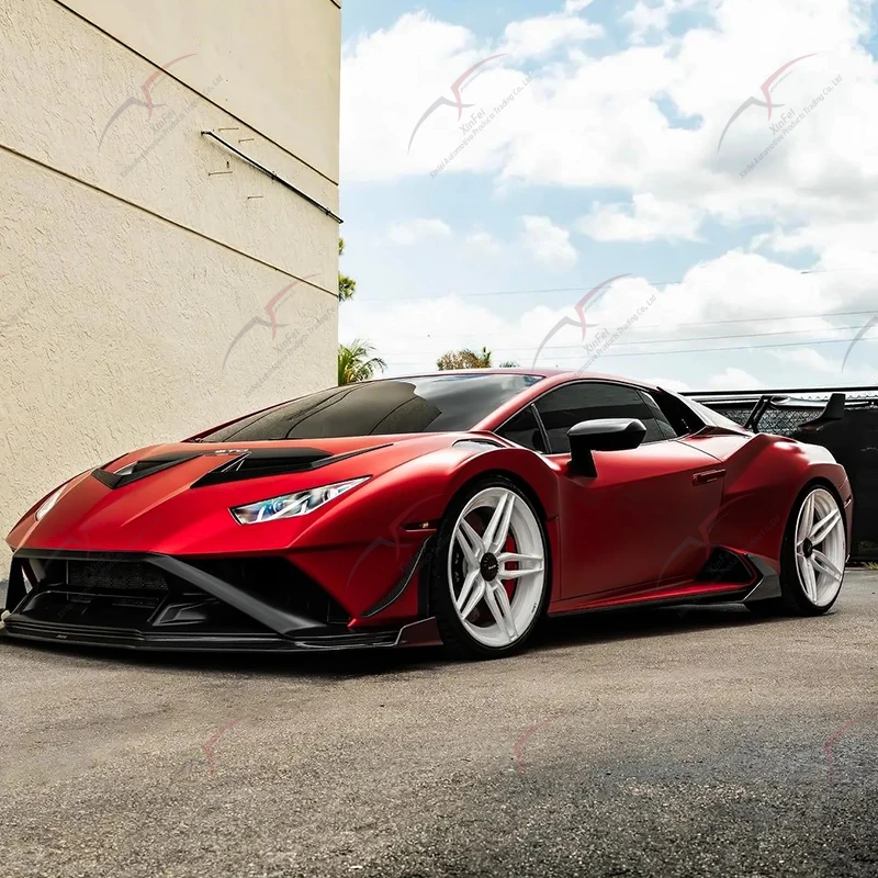 Aussehen Upgrade Kohlefaser Autoteile Body Kit Spoiler Frontlippe Seitenschweller passend für Hurricane Modifikation STO