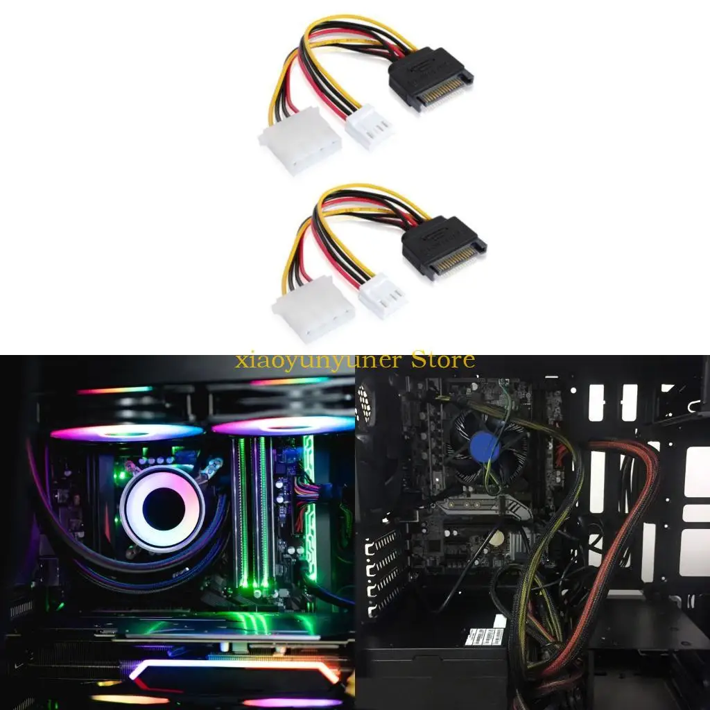 P9JB SATAS universal ke kabel konverter daya IDE dengan panjang fleksibel 20cm untuk proyek DIY PC