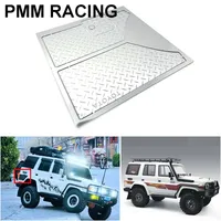 Rear Rub Metal Skid Plate Decorate Etched Sheet for 1/10 RC Crawler Car Traxxas RGT LC76 EX86190 Diy Parts Model