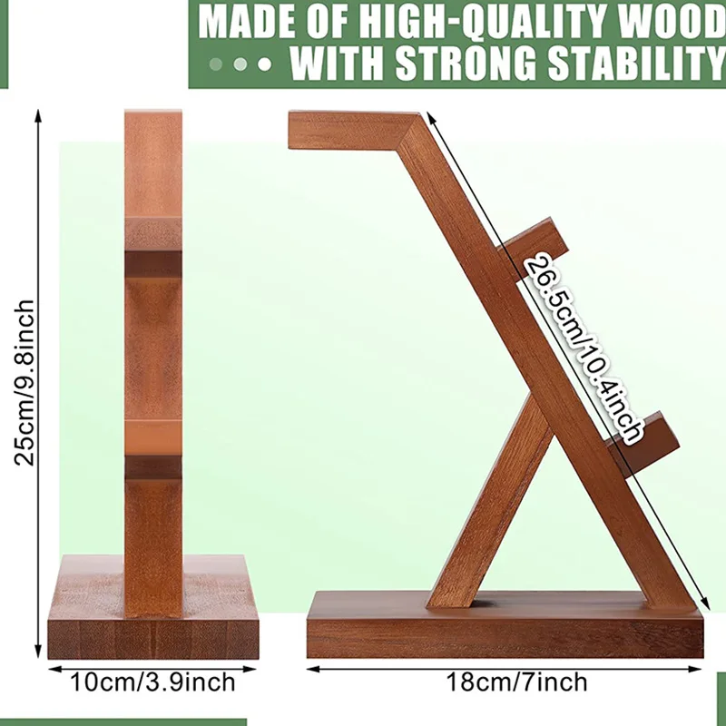 Soporte de madera para auriculares, estante de exhibición, colgador de escritorio, soporte para controlador de juegos para PS5, PS4, PS3, Xbox series x, organizador de almacenamiento para el hogar