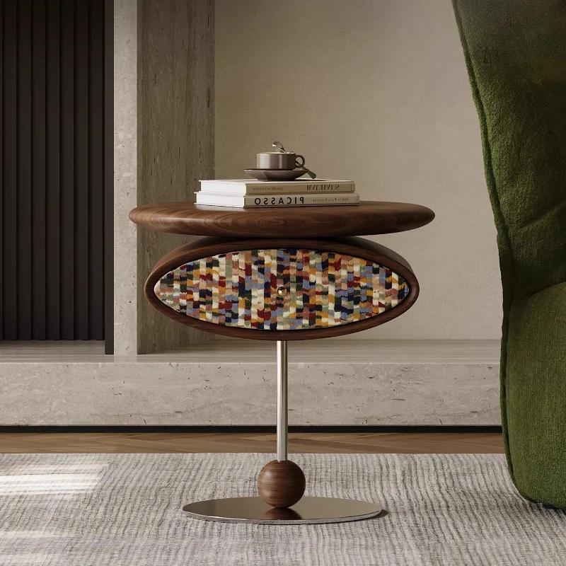 

Medieval style sofa side few living room household small apartment round small coffee table