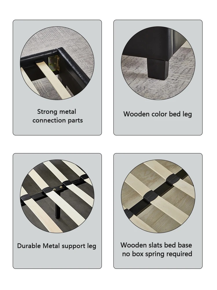 라이트 럭셔리 유럽 디자인 핑크 벨벳 원단 원목 헤드보드 침대 어린이용 더블 침대 프레임