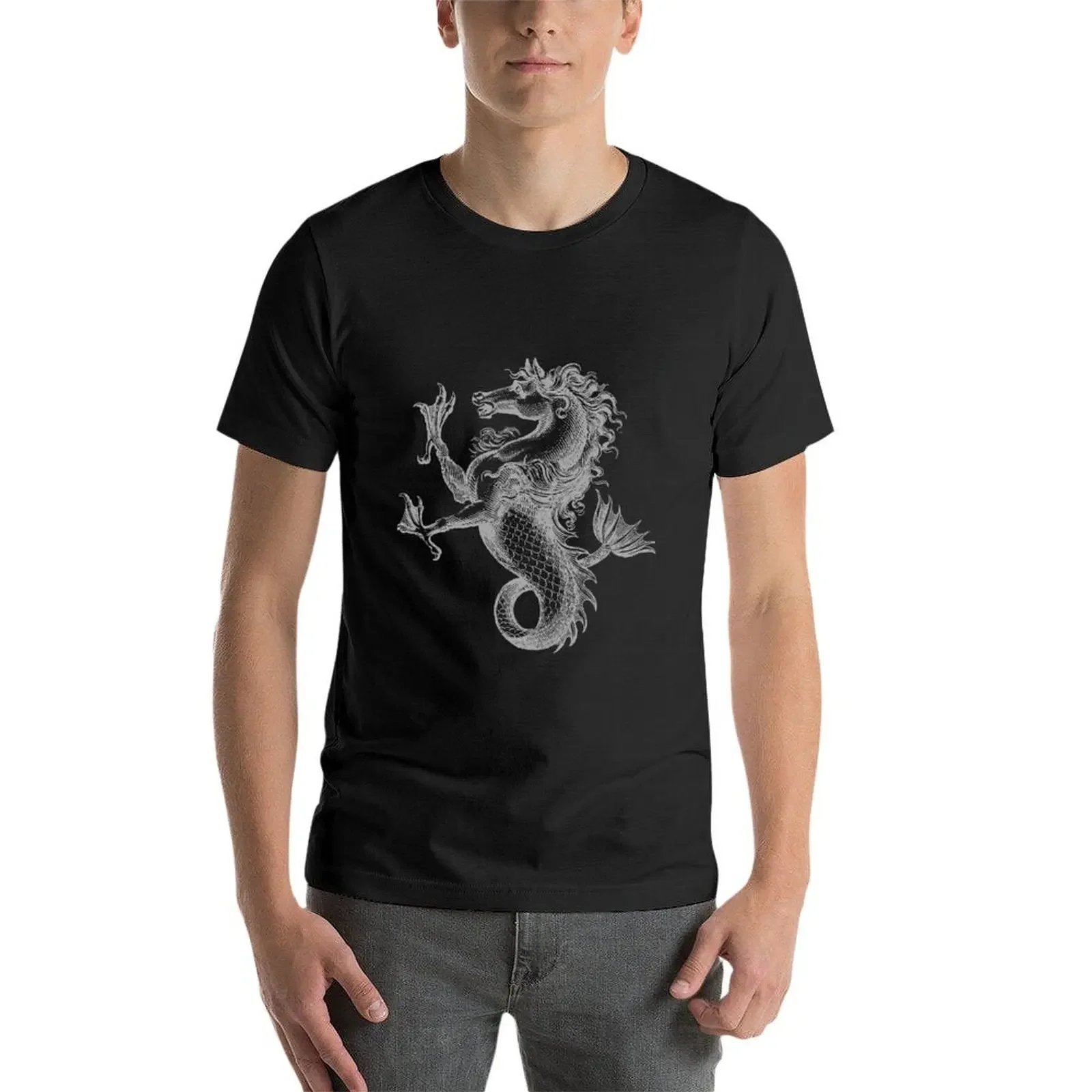 Hippocampus: Inverse T-Shirt Blouse oversized graphic tee kawaii clothes mens graphic t-shirts funny image 4