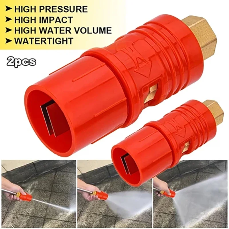 1/2Pcs Adjustable High Pressure Washer Nozzle Tip Rotating Spray Turbo Nozzle For Car Cleaning Accessories Garden Spraying