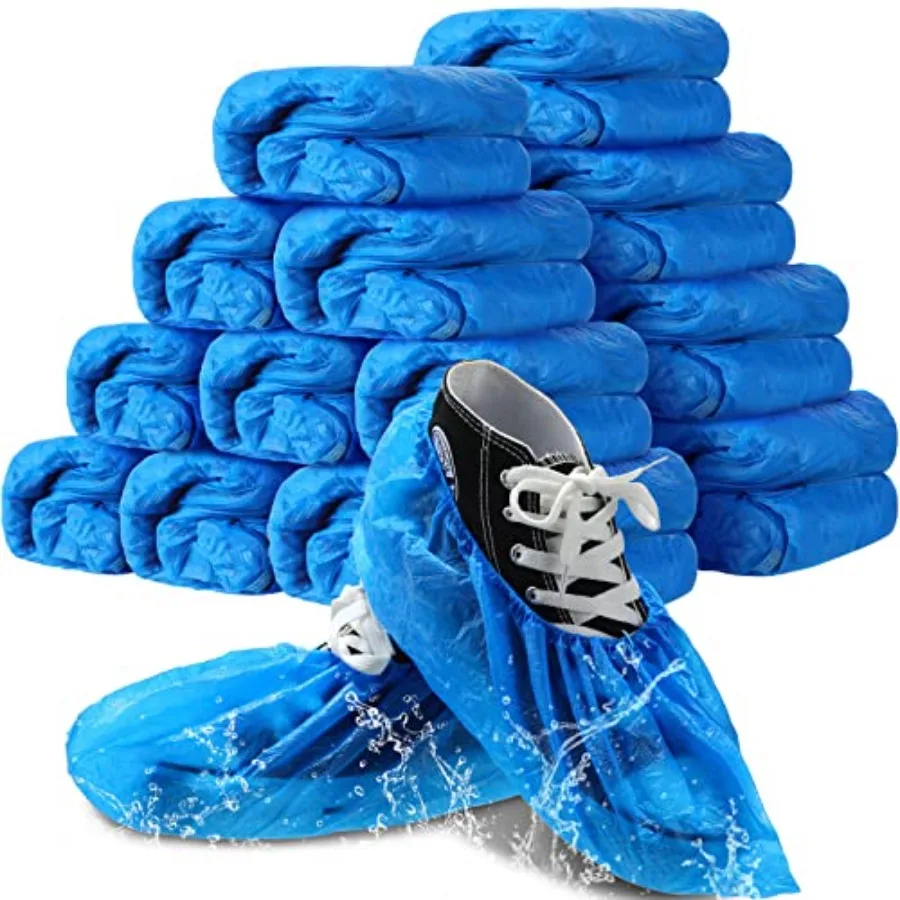 Vabean 1000 Pcs Disposable Shoe Covers Boot Cover Waterproof Nonslip Shoe Protector Covers for Indoor Carpet Floor Workplace Pr