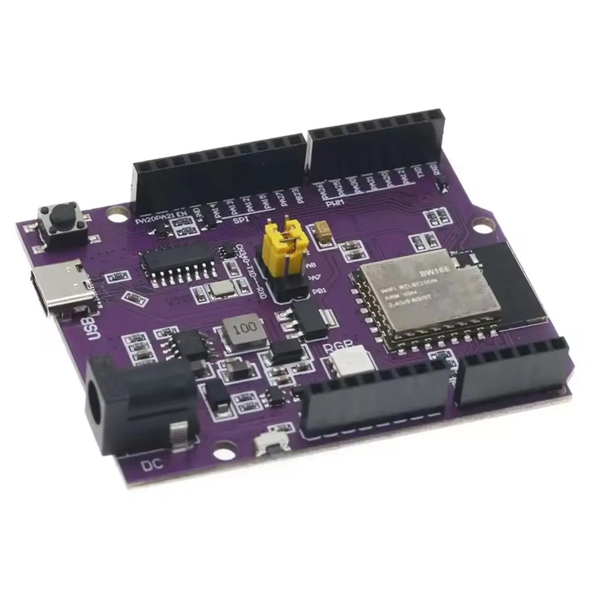 

(A32M) Плата разработки BW16 RTL8720DN, двухдиапазонный модуль Wi-Fi 5.0 и Bluetooth, USB TYPE-C, встроенная антенна PCB, антенна IPEX A
