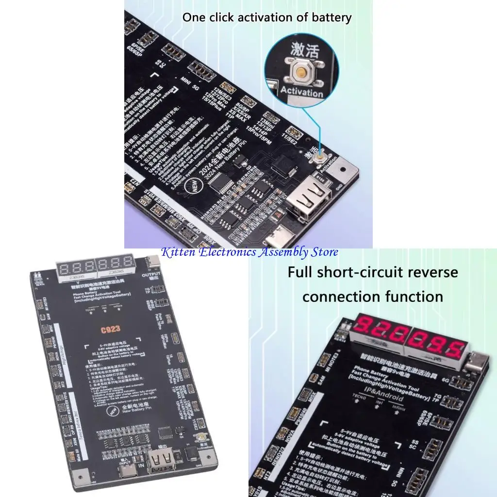 96GD Compactly Battery Charging And Activation Device With Overcurrent And Short Circuits Protections for iP5-15 Androids
