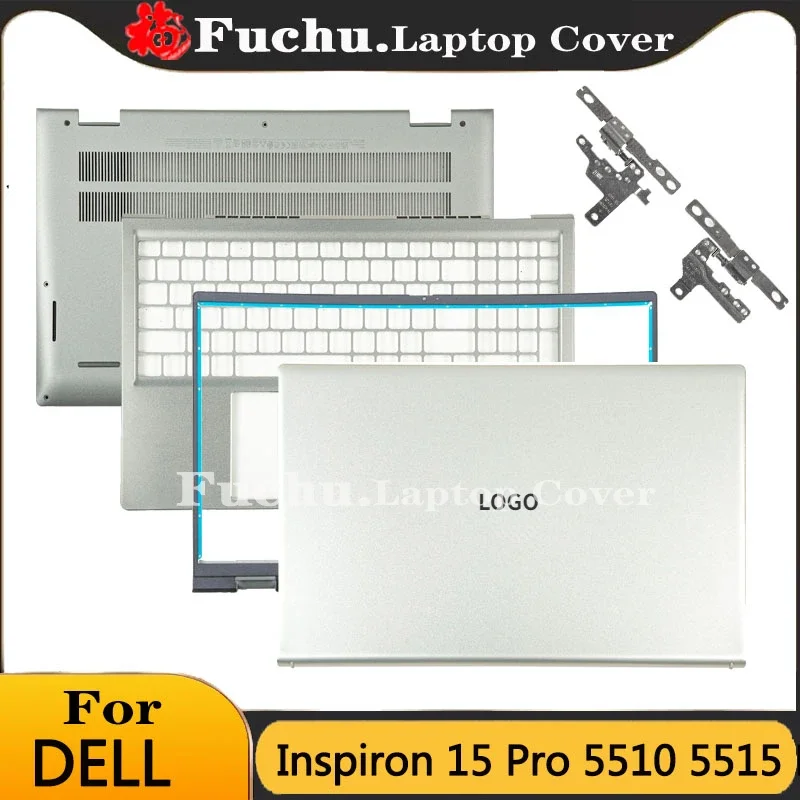 For Dell Inspiron 15 Pro 5510 5515 P106F Screen Back Cover Front Bezel Base Cover Bottom hinges Repair 15.6inch