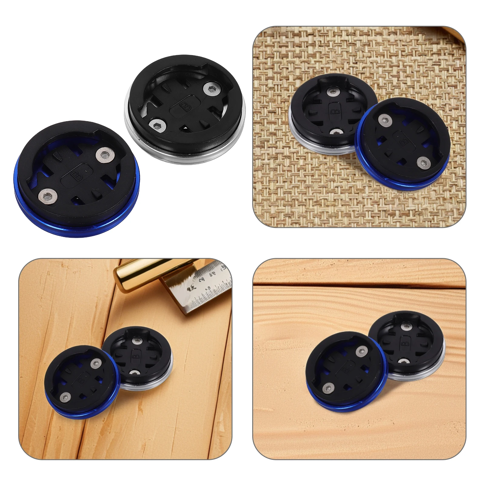 

2pcs Bicycle Computer Mount Bracket Holder for Front Handlebar Compatible Lightweight Aluminum Alloy Shock Absorption Cycling