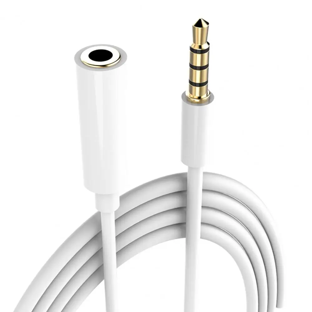 Earphone Extension Cable Stereo Audio Transfer Plug Play 3.5mm Male to 3.5mm Female Computer Headphone Extension Line