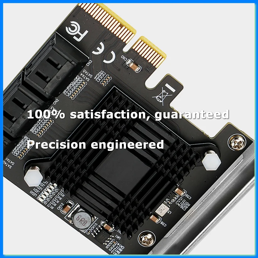 

PCIEx4 to 6 Port SATA Expansion Card Supports 16T Hard Disk Card Expansion ASM1166-A73M
