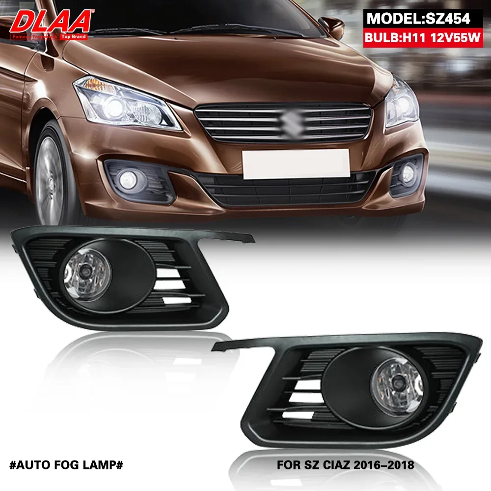 Fog Lamp Assembly Car Left and Right Front Bumper Fog Light With Switch Wiring Kit For Suzuki CIAZ 2016 2017 2018