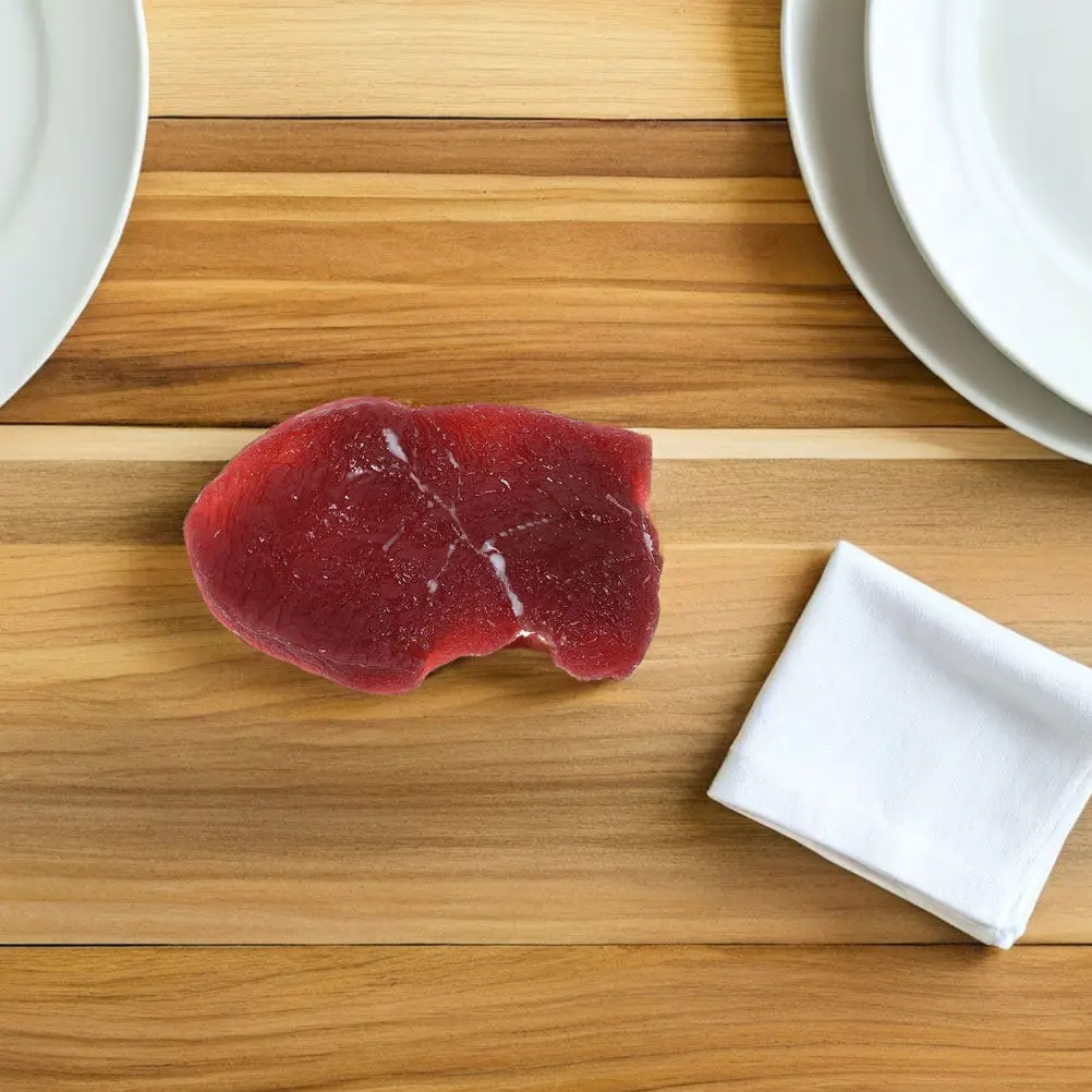 

2 шт. Имитационные модели свинины и говядины с реалистичной текстурой для дома, ресторана, витрины, декора стола, искусственное мясо