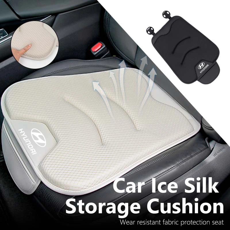Роскошная автомобильная подушка из ледяного шелка, сумка для хранения, подушка для сиденья для Hyundai Ioniq Sonata Elantra Solaris Creta Accent SantaFe Роскошная автомобильная подушка из ледяного шелка, сумка для хранения, подушка для сиденья для Hyundai Ioniq Sonata Elantra Solaris Creta Accent SantaFe