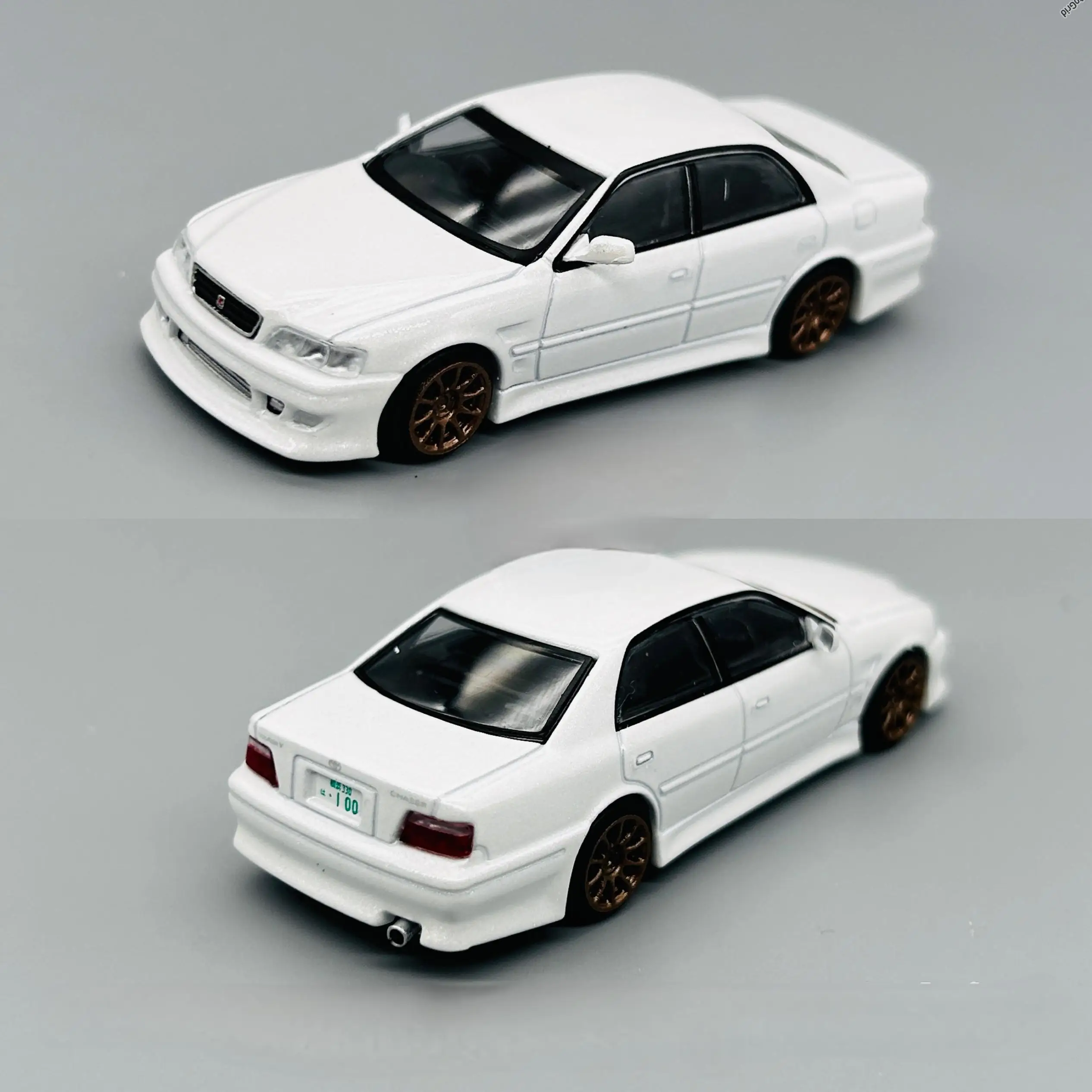 Tarmac Works TW 1/64 Chaser JZX100 White Chase Varnish Die-cast Alloy Car Model Collection Gift