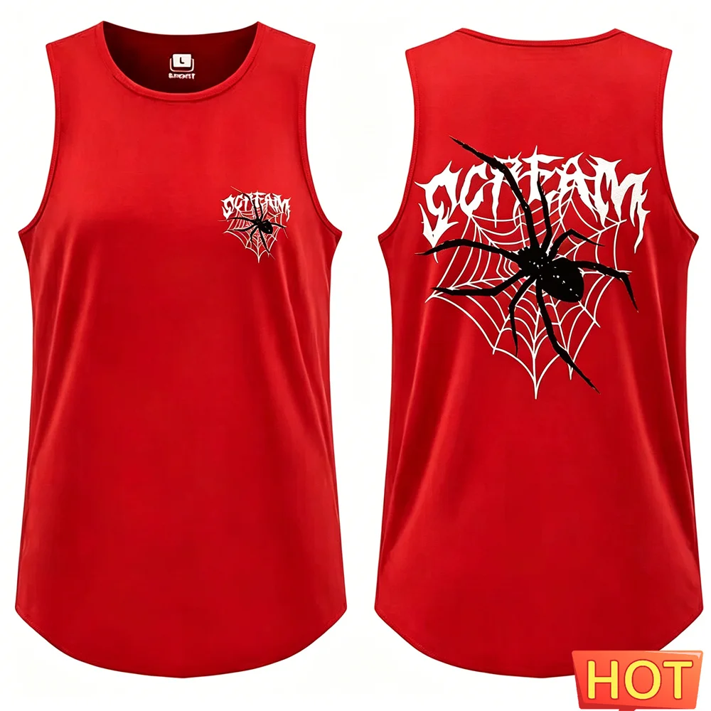 Summer Men's sleeveless T-shirt Graphic Spider men's t-shirts and tank top Casual men's vest fitness tank top GMY Men clothing