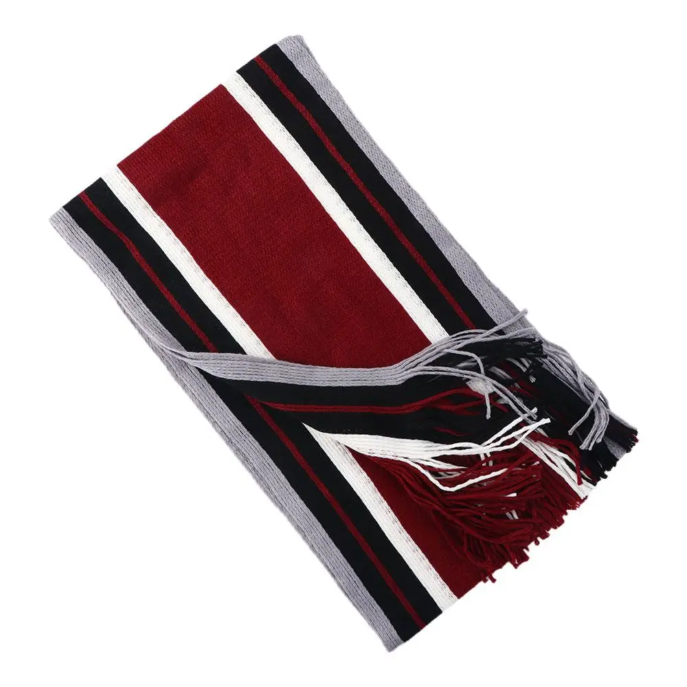 Fashion Designer Male Echarpe Business Affairs Scarves Knit Scarf Men's Shawls Striped Scarf Fringed Muffler Scarf Tassel Scarf