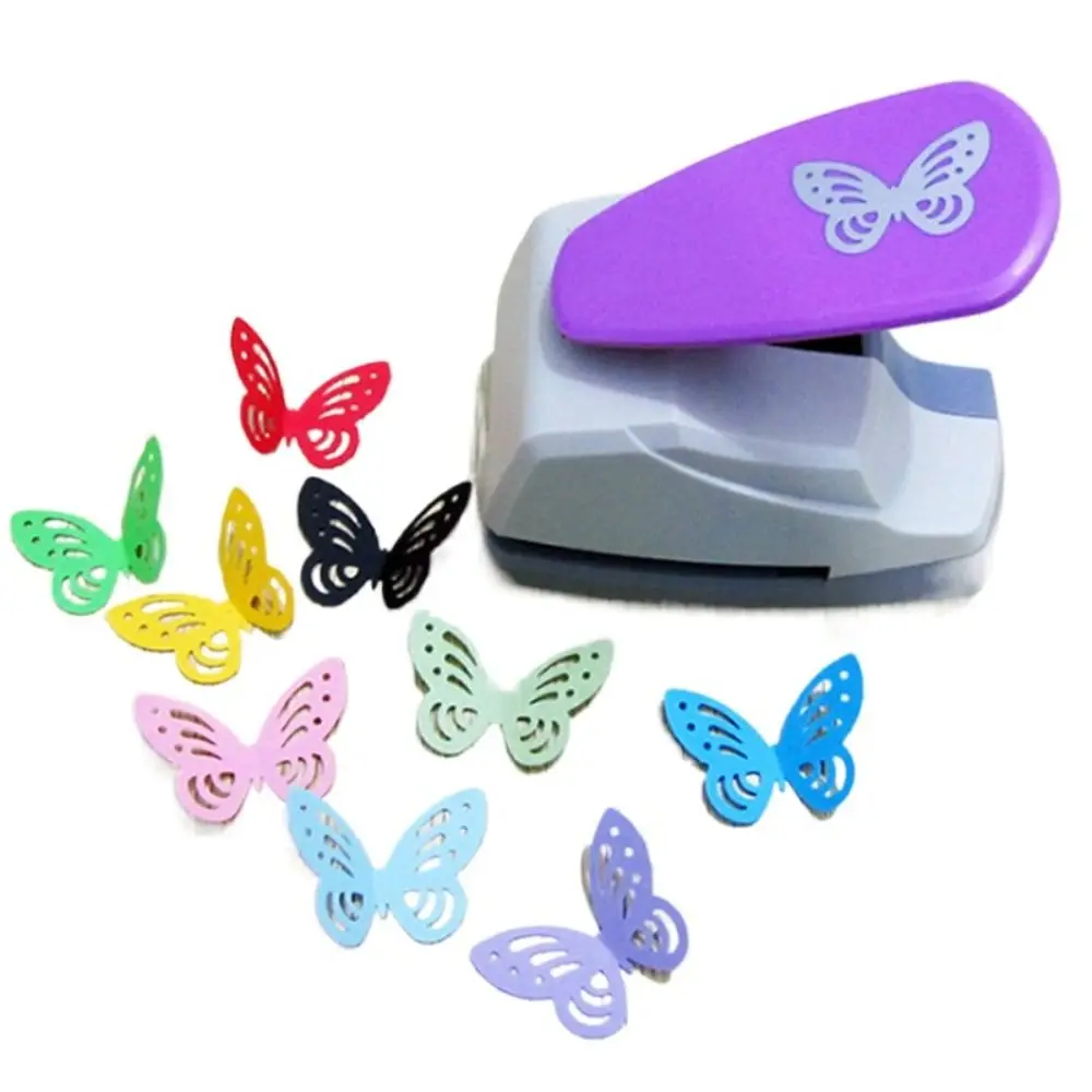 ABS Plastic Butterfly Hole Punch Scrapbooking Handmade 3D Shape Board Punch DIY Paper Cutting Paper Shaper Cutter Children