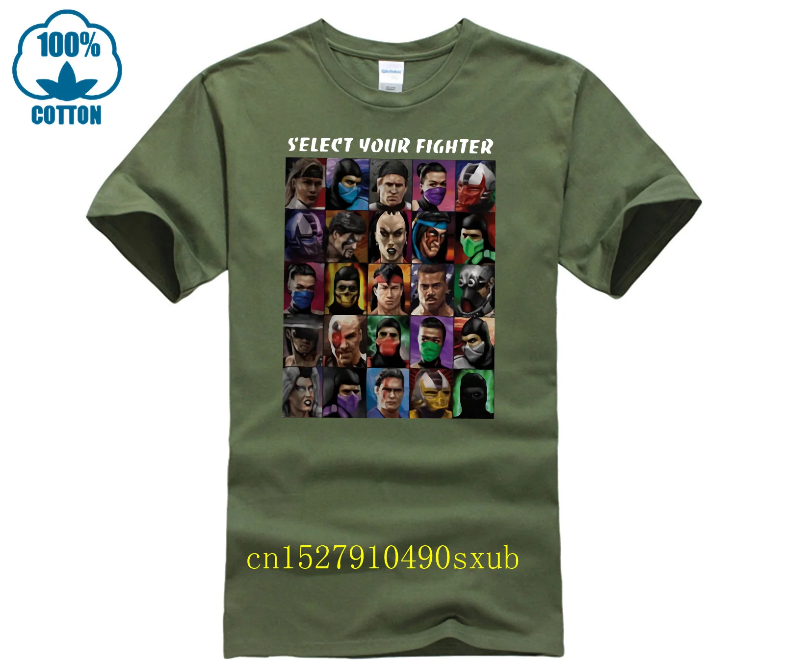 Hot man t-shirt Mortal Kombat select your fighter shirt woman shirt