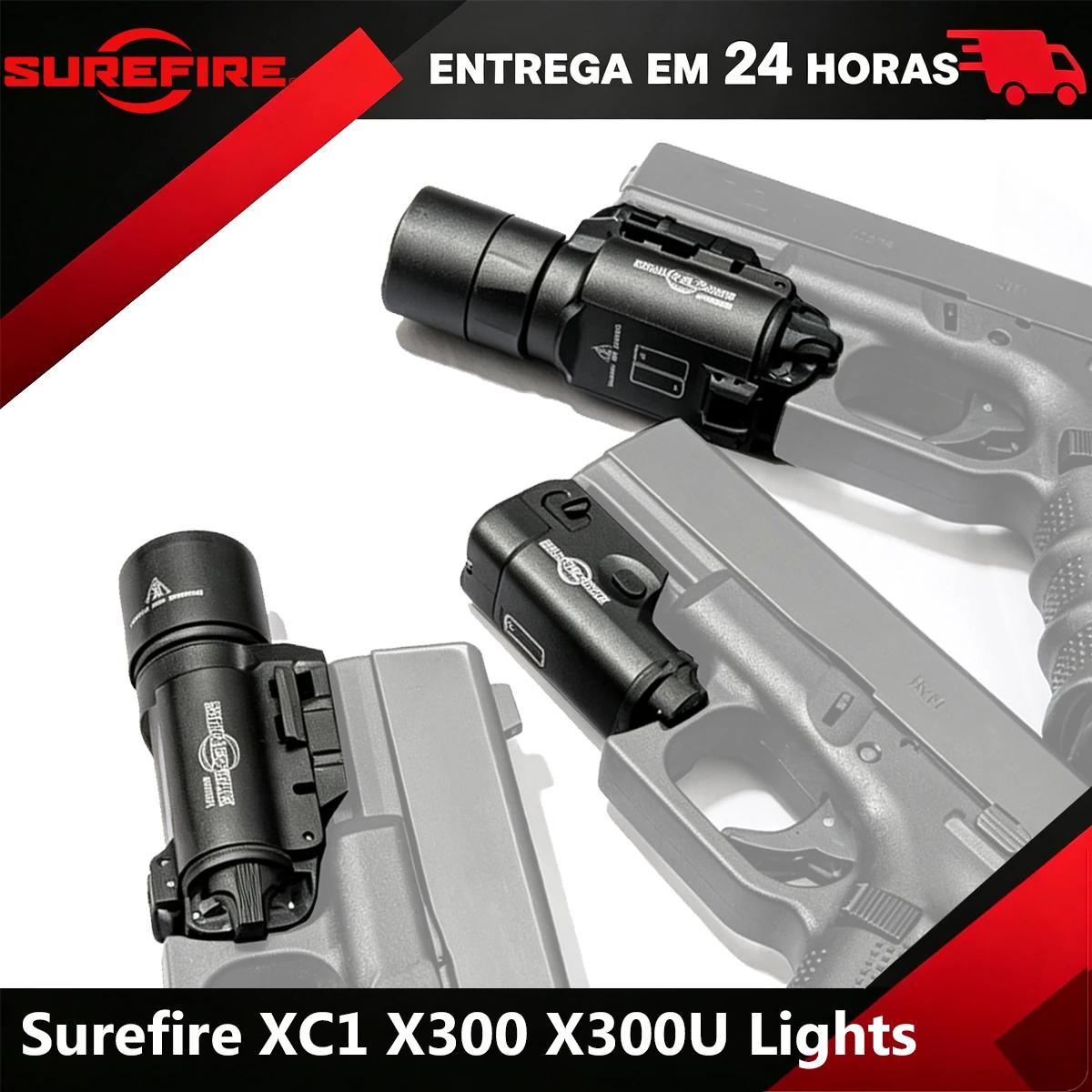 surefire-xc1-x300-ultra-x300u-スカウトハンドヘルド懐中電灯（glock-17-19用）戦術ハンティングライトランタン-20mmレールエアソフトトーチ