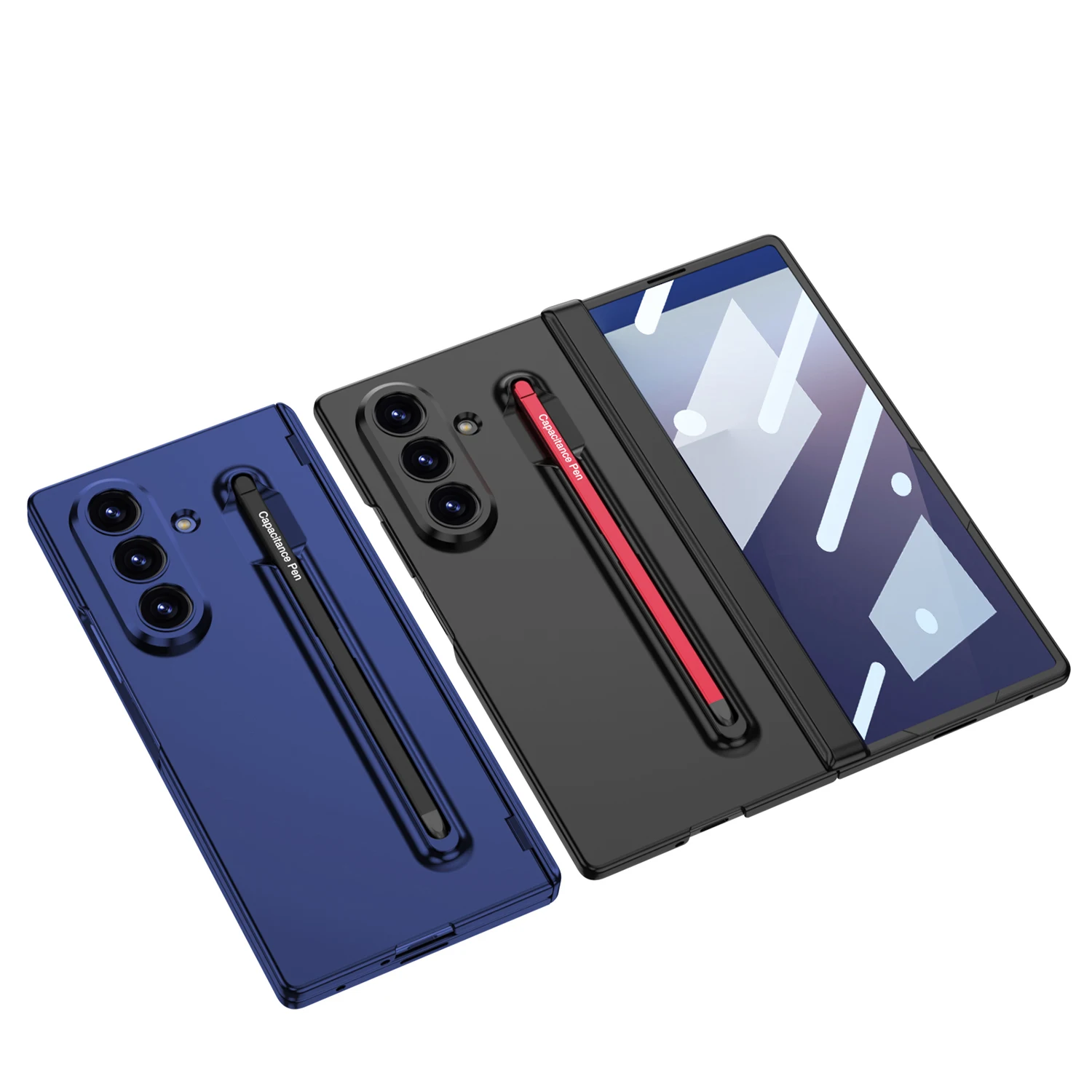Oryginalne etui GKK do Samsung Galaxy Z Fold 7 6 Magnetic Hinge Screen Glass z uchwytem na długopis Matte Cover do etui Galaxy Z Fold7 — zdjęcie produktu 4