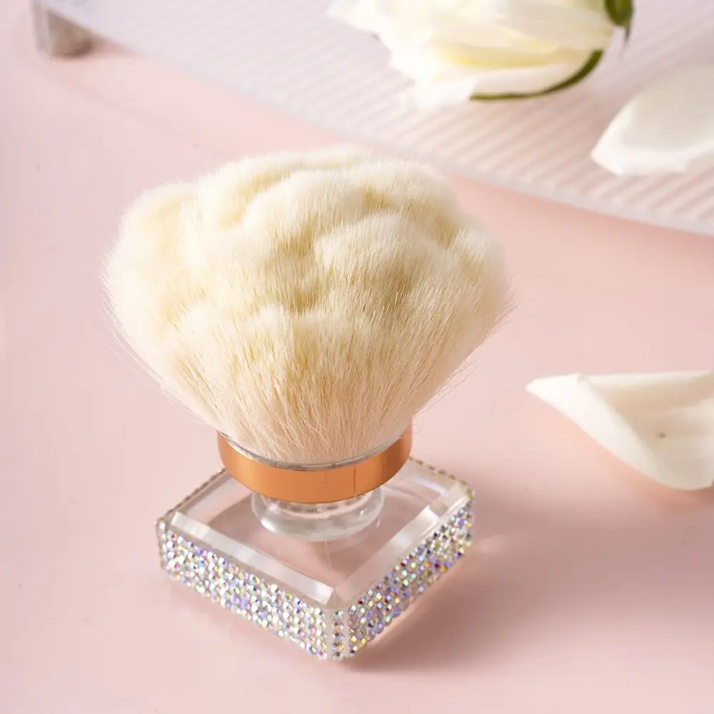 Rose Shape Nail Art Dust Cleaner Brush Fluffy Bristles Soft Fiber Loose Powder Brushes Multi-functional Elegant