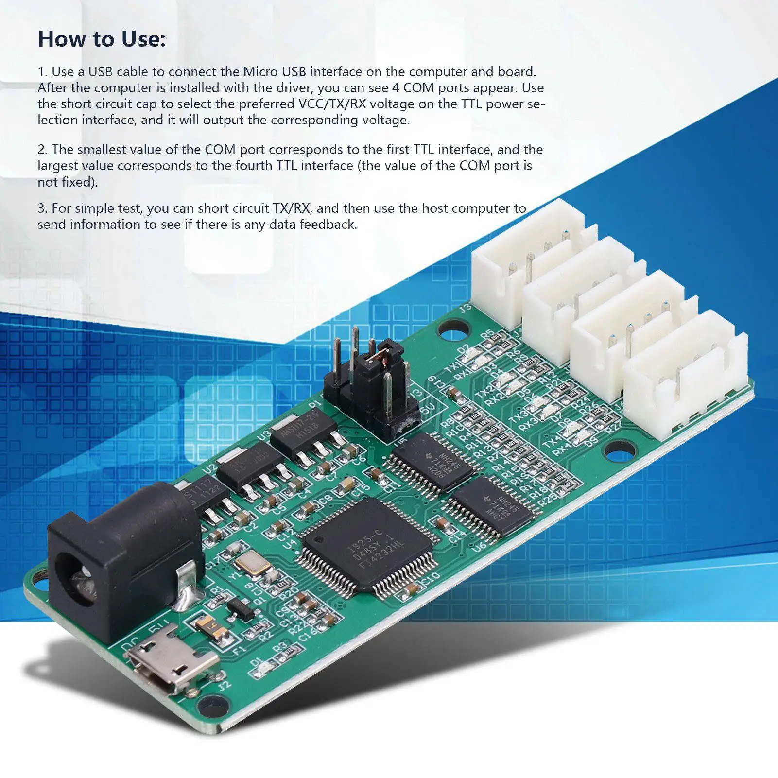 FT4232 UART Serial Port Module Board for equipment - High-Quality Connectivity Solution