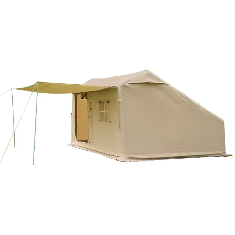 4 Season Portable Inflatable Camping Tent Waterproof Air House for Outdoor Hiking Travel Quick Setup Large Family Shelter