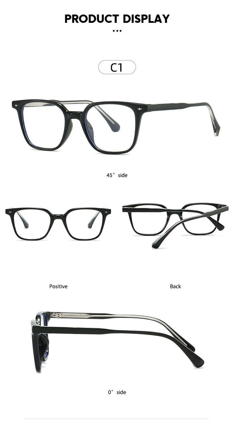KOCOLIOR 2025, hochwertige TR90-Retro-Lesebrille mit quadratischem Rahmen für Damen und Herren, modische photochrome Presbyopie-Brille – Detail 11