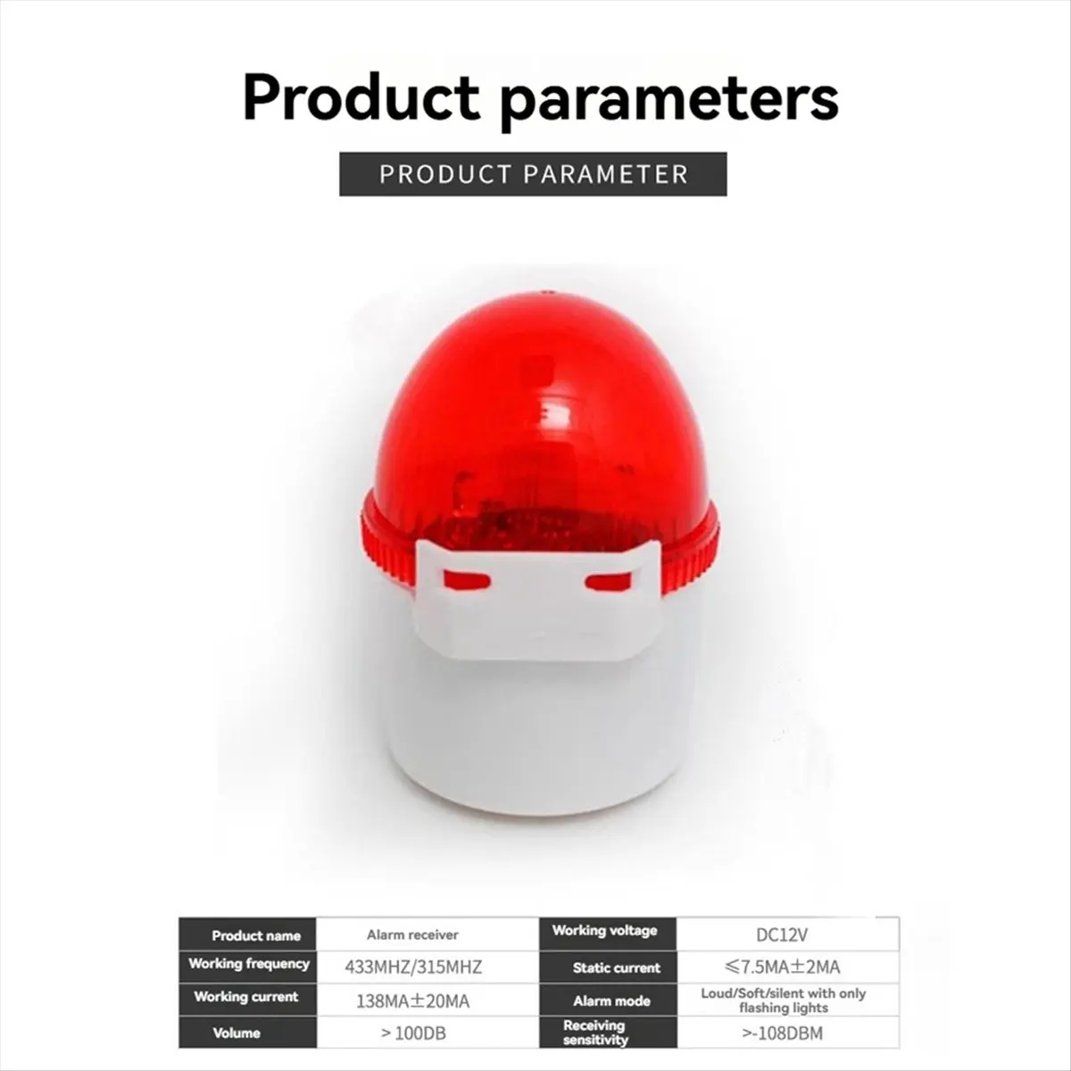 A40I Caregiver Pager Alarm SOS Button Wireless Call Siren Alarm for Seniors Elderly Home Disabled Bathroom Hospital