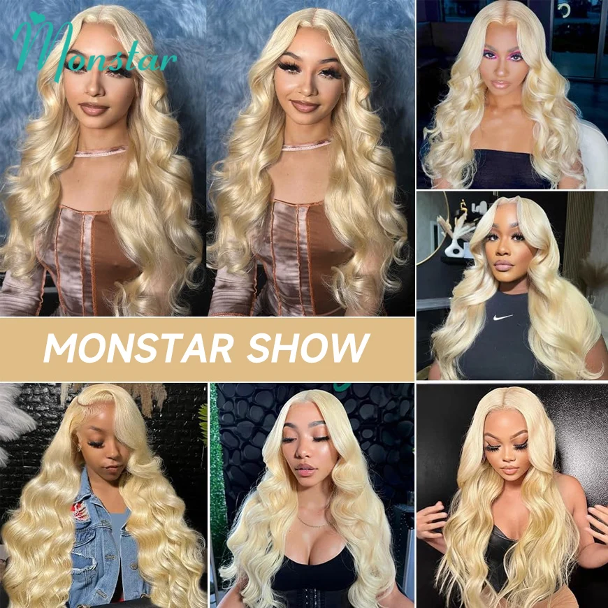 Onda do corpo Lace Front Perucas de Cabelo Humano, Honey Blonde 613 HD 13x6, Perucas Frontais, Cru Put On & Go, 5x5 Encerramento Perucas, Vietnamita