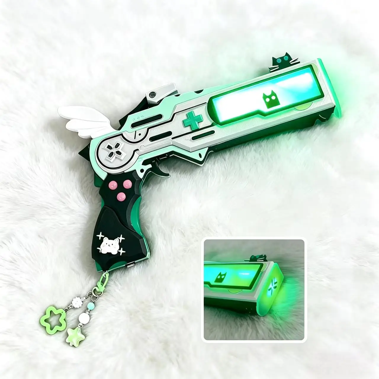 Lynae Wuthering Waves Cosplay Handheld Prop Cartoon Handgun Guns Waist Decoration Hallowmas Props‌ Ornament gift Props
